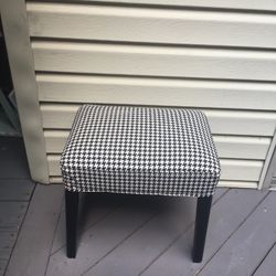 Checkers Vanity Stool