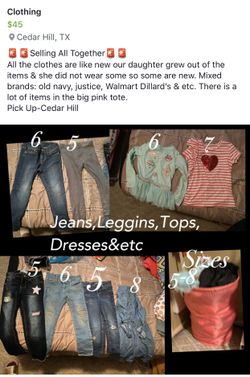 Lil girl clothing selling as a bundle!!