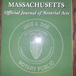 Massachusetts Notary Journal 