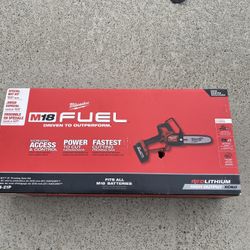 M18 FUEL 18V Lithium-Ion Brushless Battery 8 in. HATCHET Pruning Saw (Tool-Only)