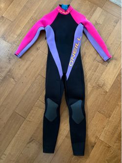 Vintage O’Neill full wet suit 80s/90s pink purple made in USA