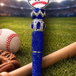 Baseball Los Angeles Dodgers Beaded Pen Bling Blue
