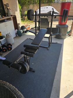 Weight Bench & weights