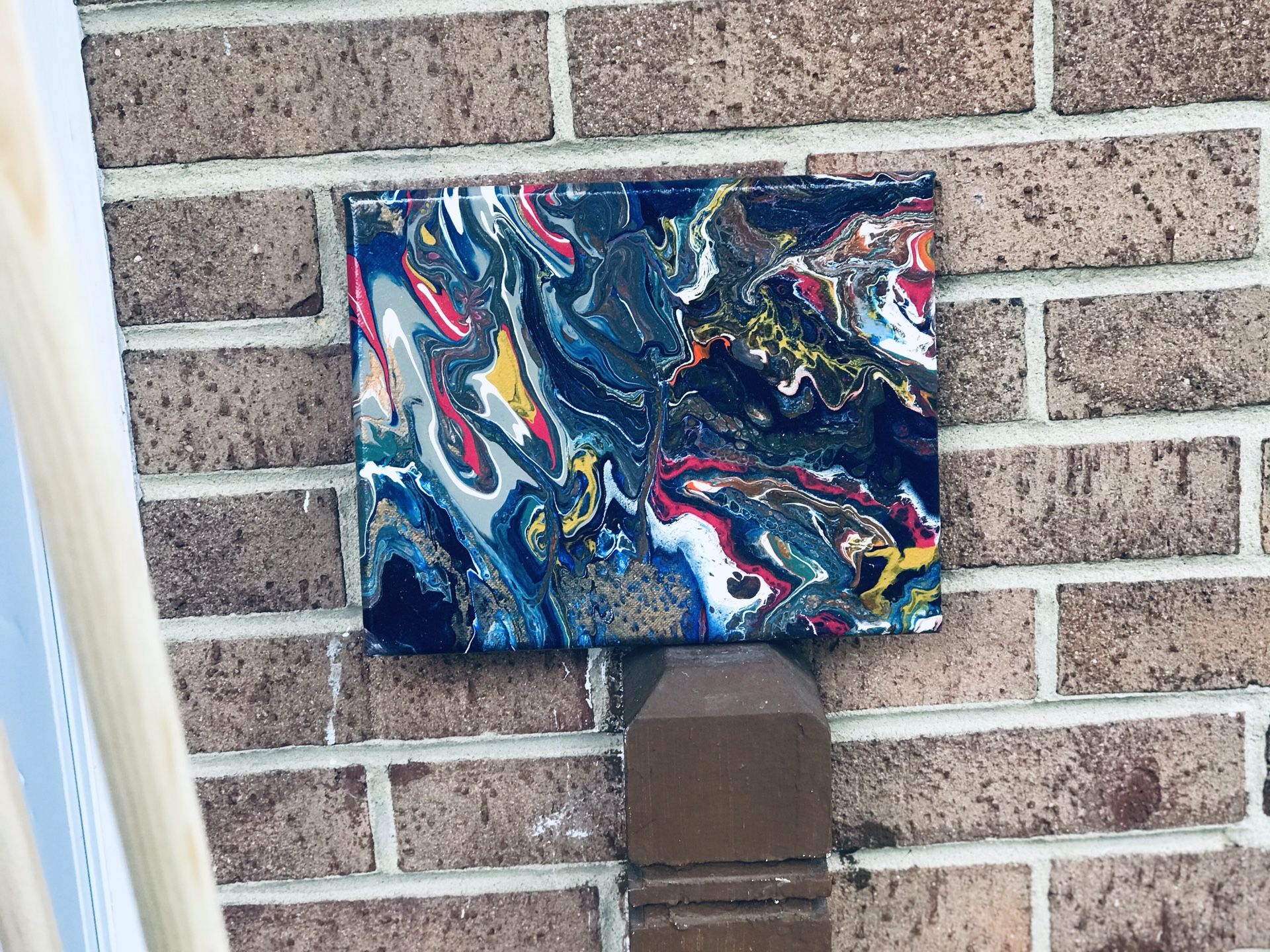 acrylic pouring canvas if your interested please text me. If you need different color and size you can order it. I’ll make it for you with half mone