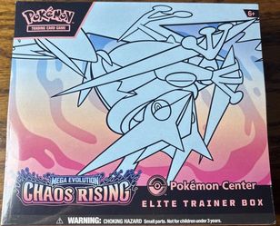 Pokemon Center Exclusive Chaos Rising Elite Trainer Box