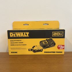 Dewalt 6.0 Ah Battery Pack & Charger Kit (DCB206C) **Brand New**