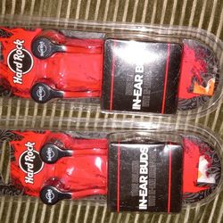Lot Of 2 Factory Sealed Hardrock Cafe In The Ear Wired Earbuds Deal