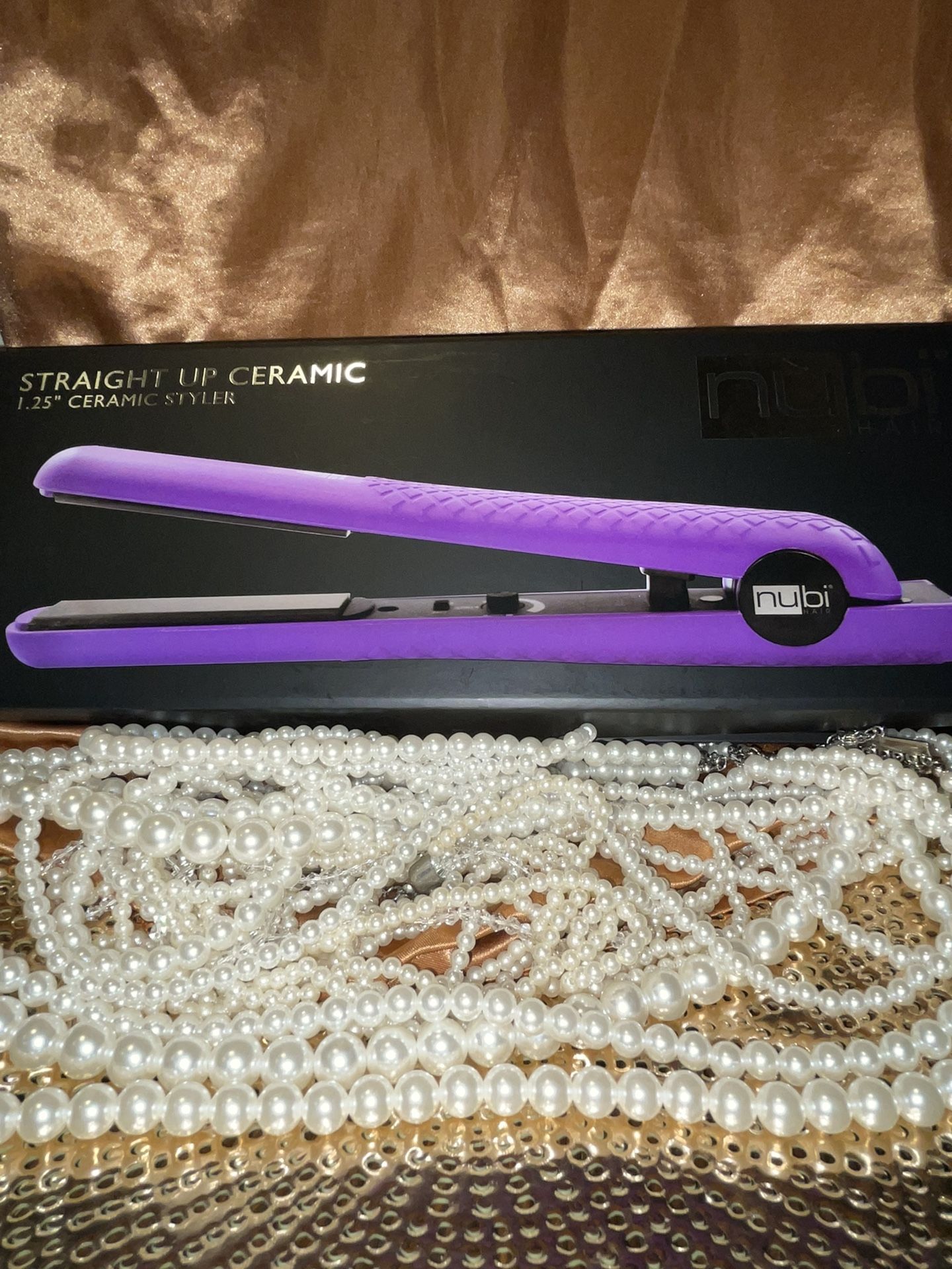 NUBI HAIR Soft N Straight 1.25 Ceramic Purple Styler for Sale in Conyers GA OfferUp