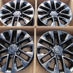 Lexus Gx460 Black Chrome Black Wheels 18 “