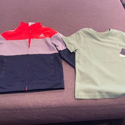 1 New Adidas Jacket And 1 New Polo Shirt Both For $ 8 Dollars