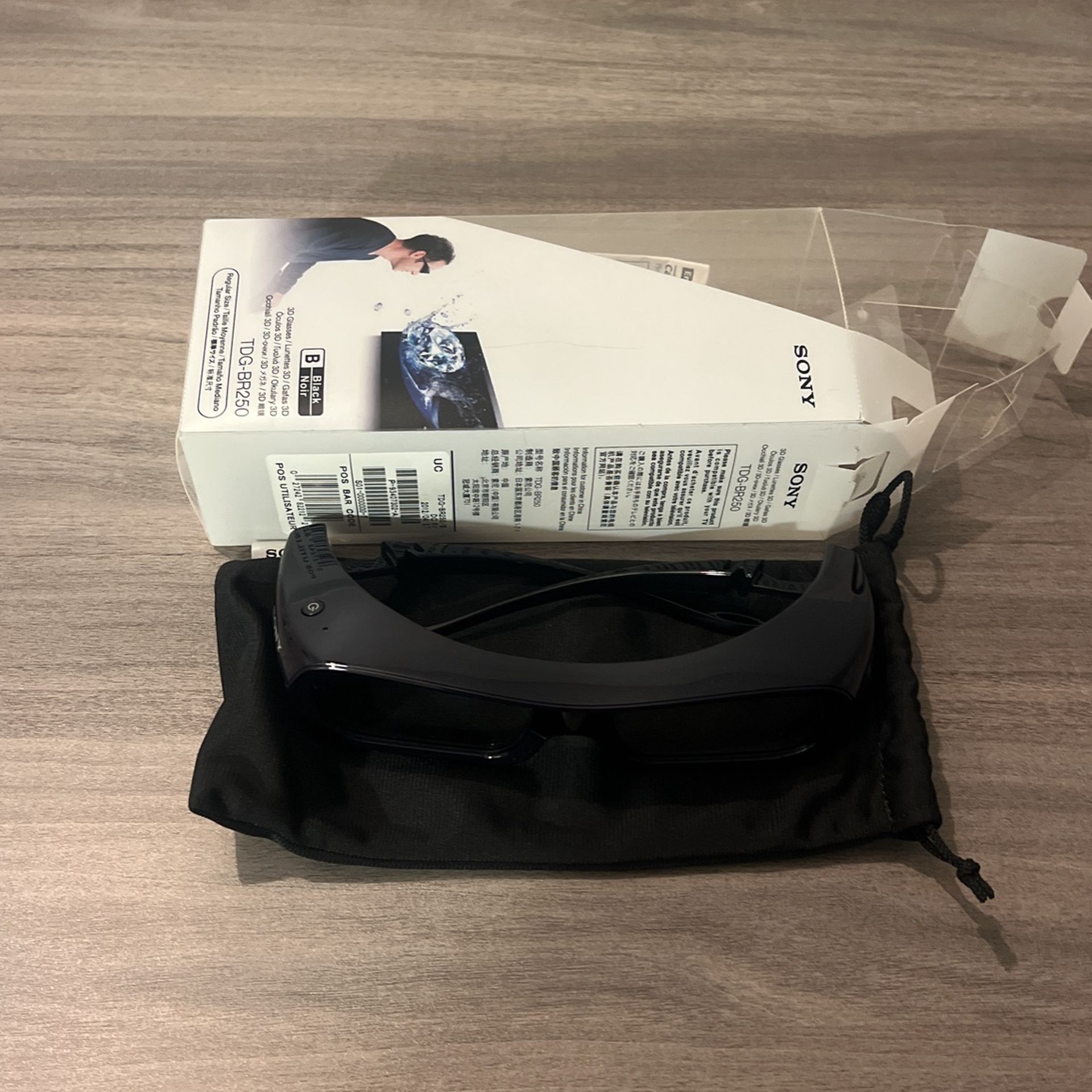 Sony Bravia TDG-BR250 Black/Noir Rechargeable TV 3D Active Glasses Lot Of 5