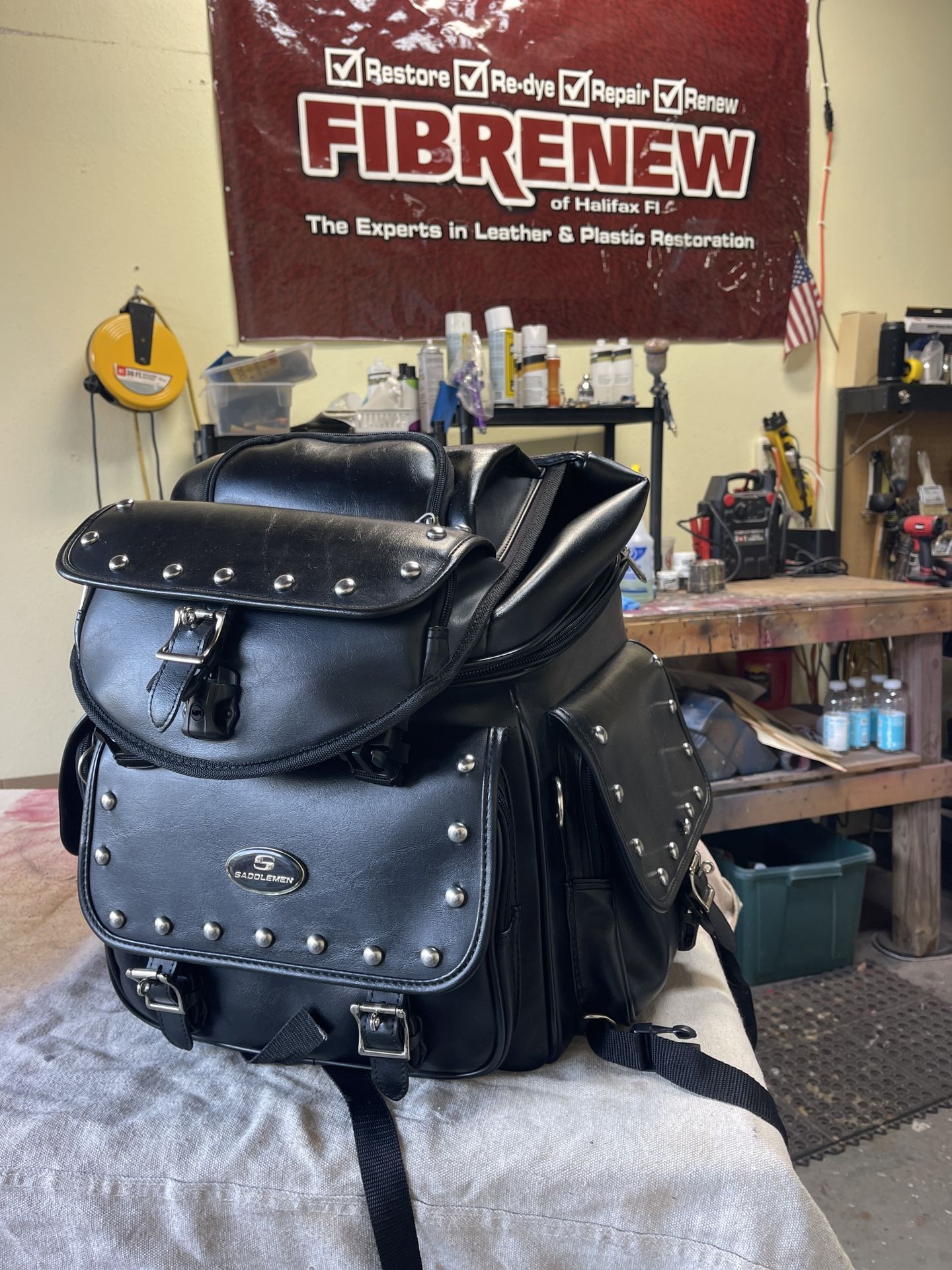 2020 Harley Davidson, heritage, softail seat, and passenger seat And Paired Saddlemen tail bag  