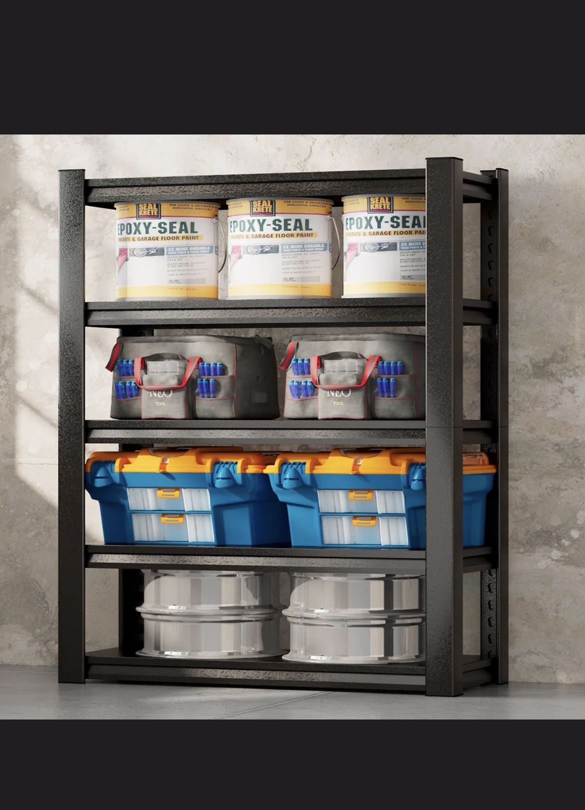 5-tier Adjustable Heavy Duty Shelving Unit