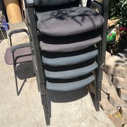 Stackable Office Chairs $ 15 Each or $ 25 For 2