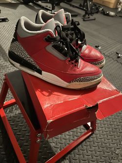 Jordan 3 “red cement”