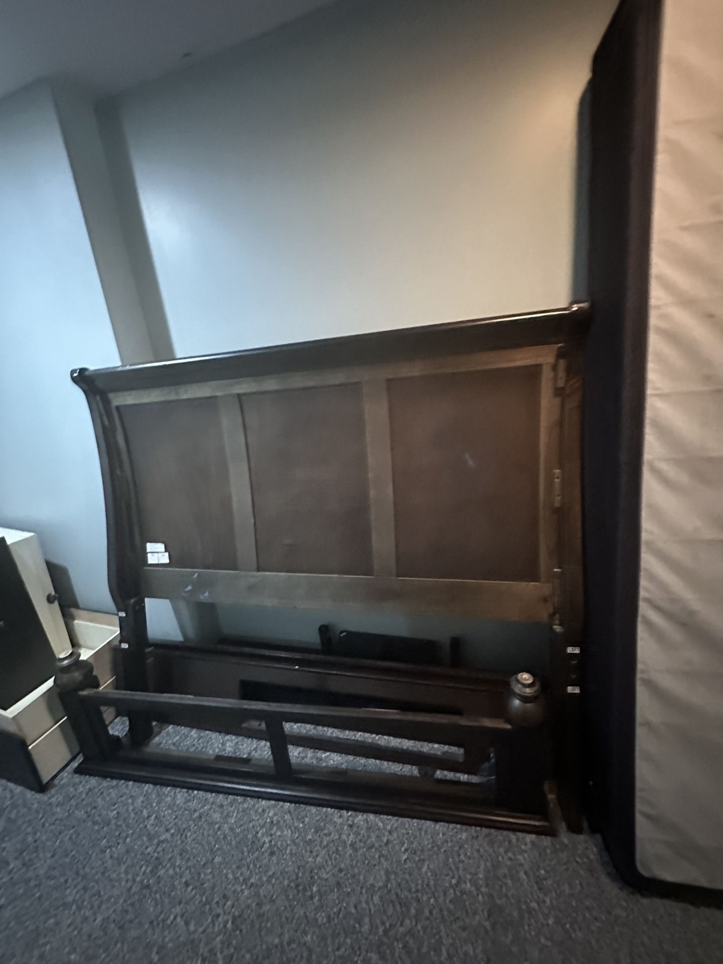 Queen Bed Frame With Doors 