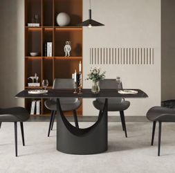 Modern Stone Dining Table - New, delivery OBO