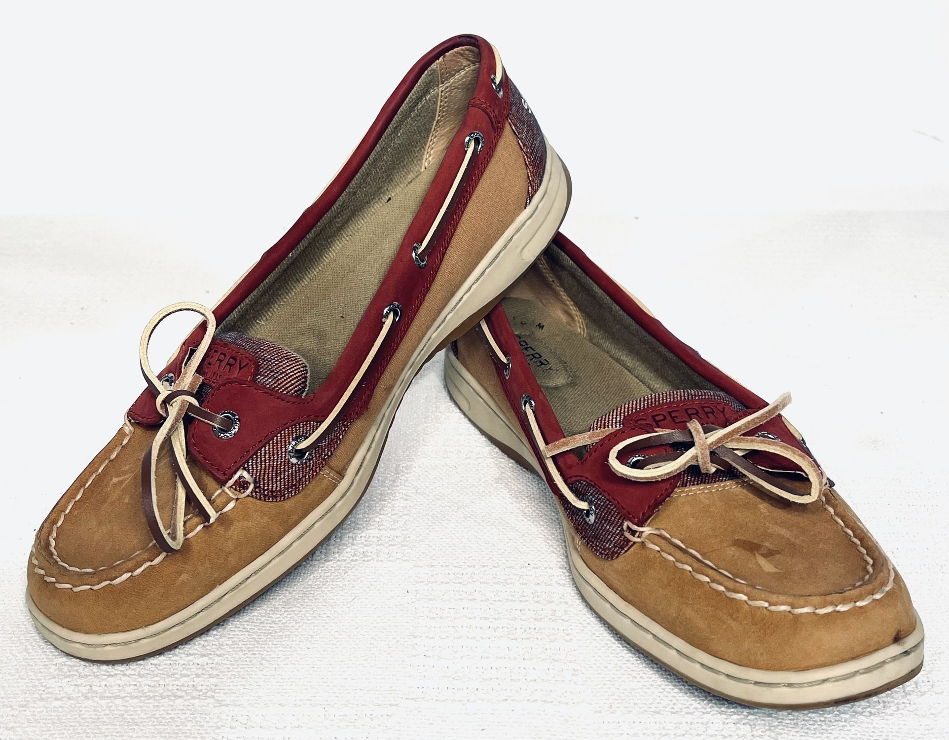 Preloved Women's Brick And Wheat Boat Shoe size 10M