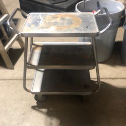 Metal Cart With Wheels 