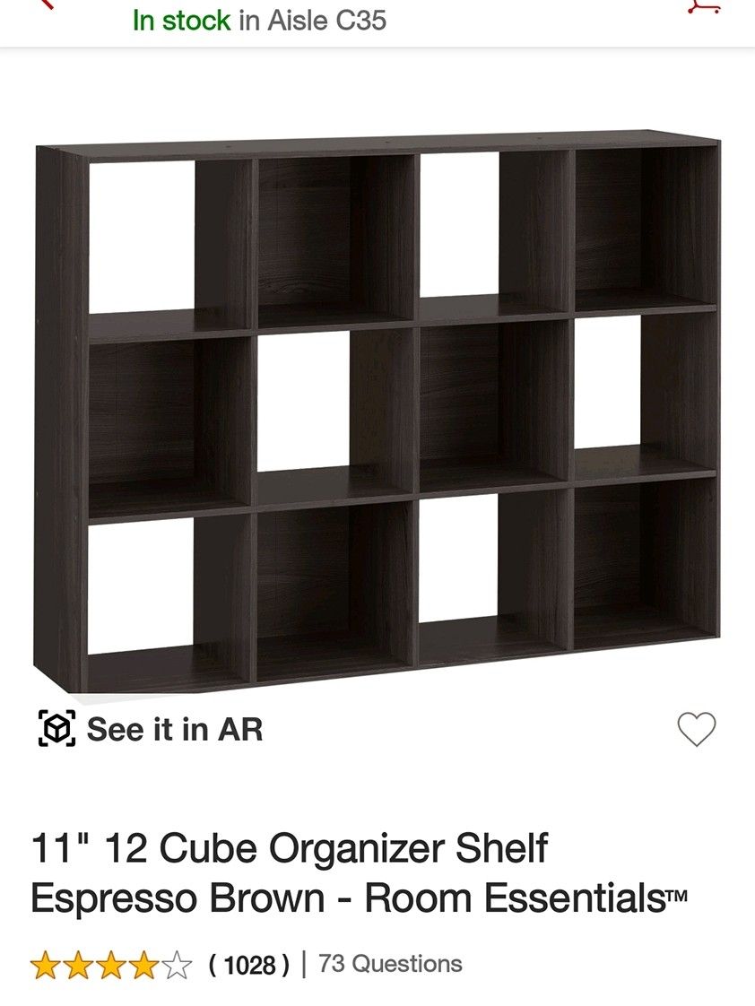12 Cube Organizer Shelf