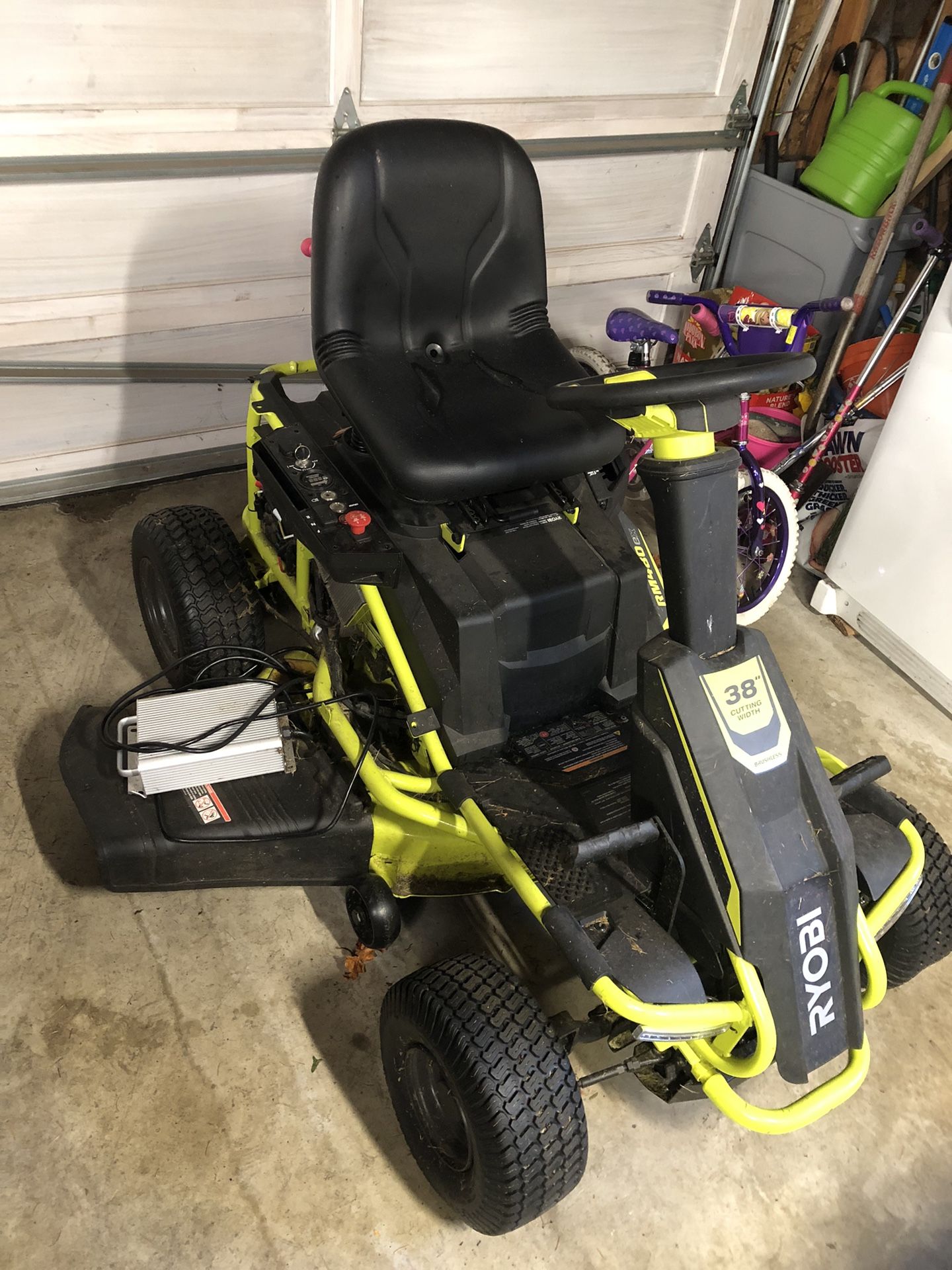Ryobi Electric Riding Lawn Mower
