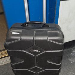 Jeep Rolling Spinner Suitcase Heavy Duty Hard Case Luggage Black 16" x 24