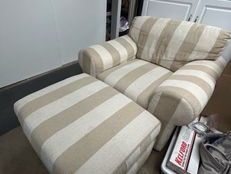Chair with ottoman