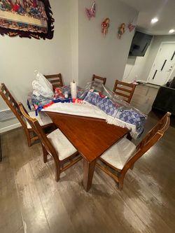 Table and 6 chairs