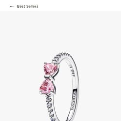 Pink bow ring