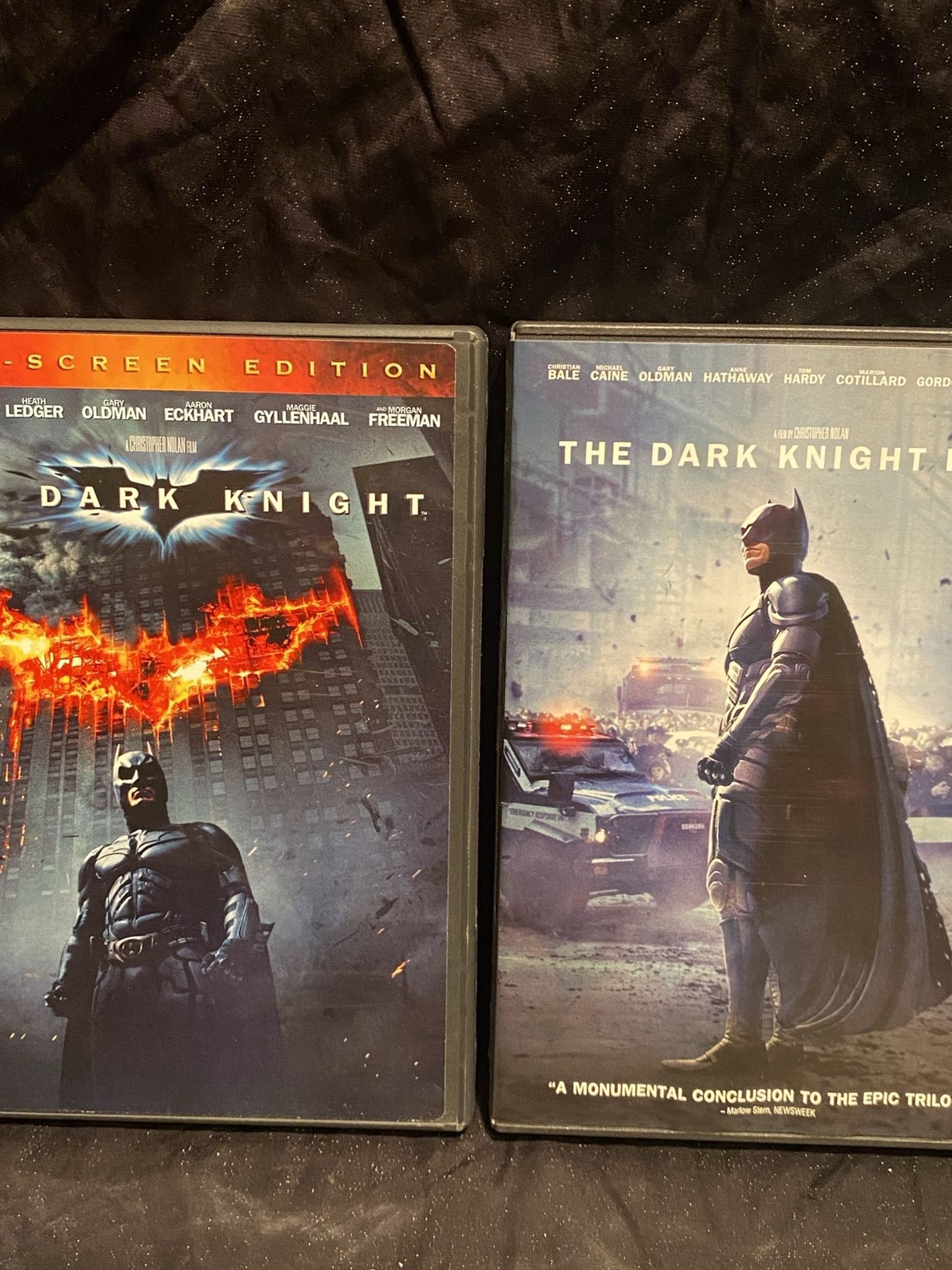 The Dark Knight and The Dark Knight Rises DVD