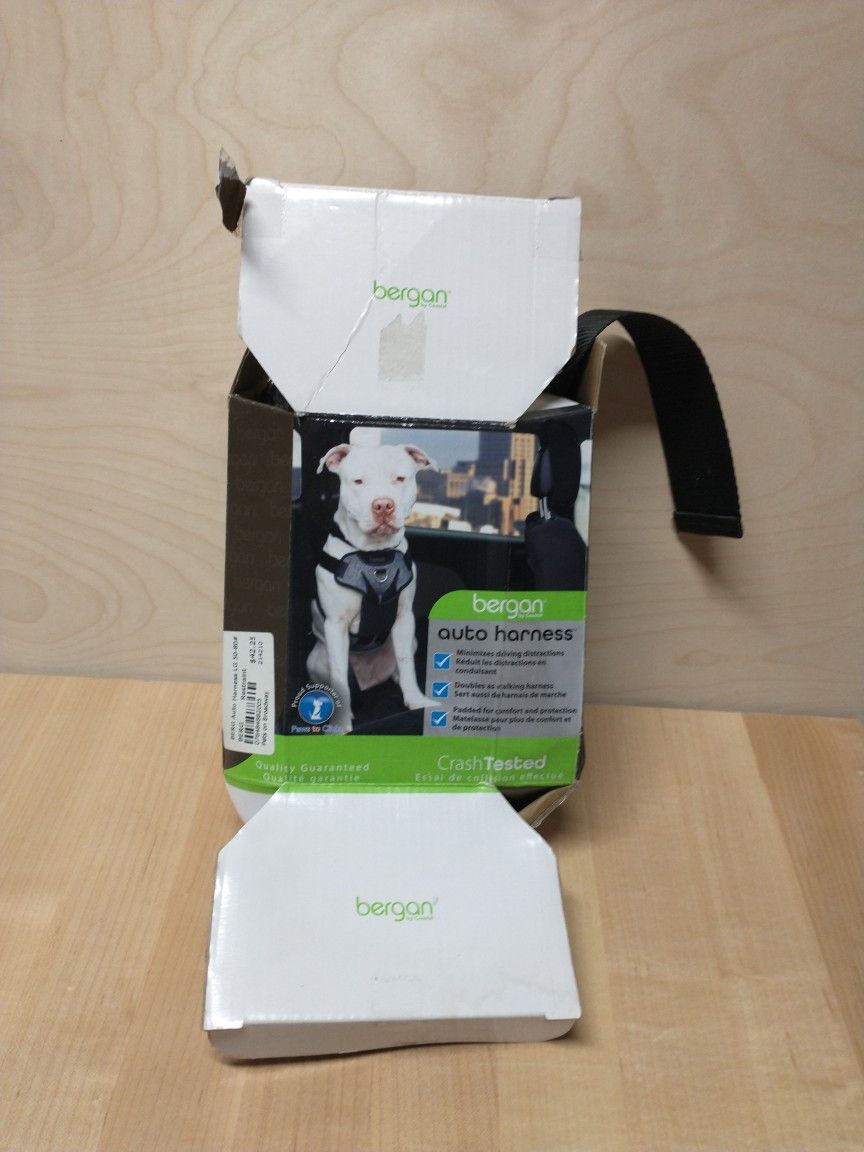Bergen Dog Auto Harness Large, New