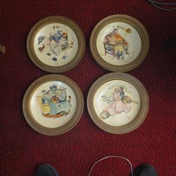 4 Norman Rockwell Plate 1973 $25