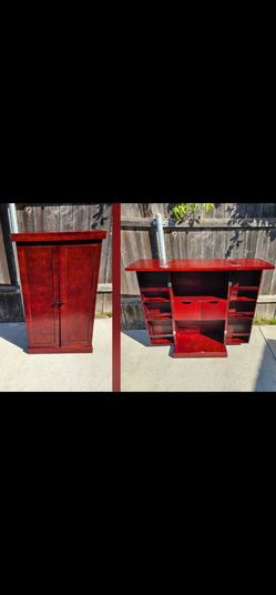 Expandable Wooden Bar Cabinet / Liquor Cabinet / Home Bar  OBO