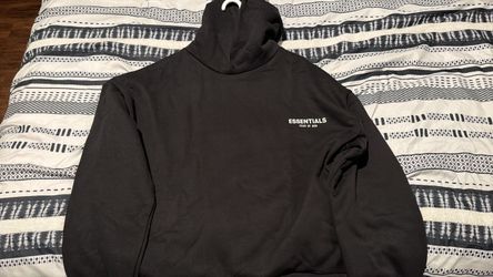 Fear of God Essentials Black and grey Hoodie