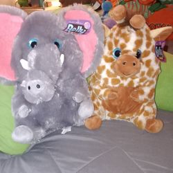 Belly Buddies Elephant And Giraffe 