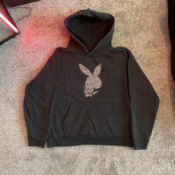 Activity Los Angeles Rhinestone Skull Bunny Hoodie 