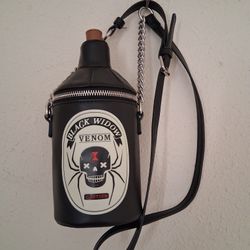 Mad Engine Black Widow Venom Bottle Crossbody Bag 