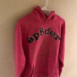 Pink Rhinestone Sp5der Hoodie