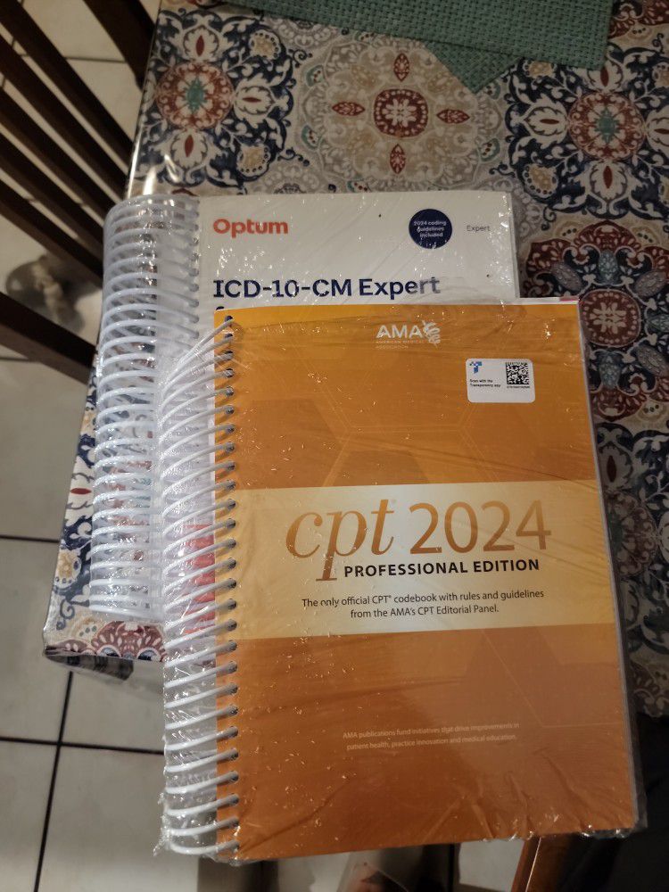 New 2024 CPT & ICD 10 Coding Books