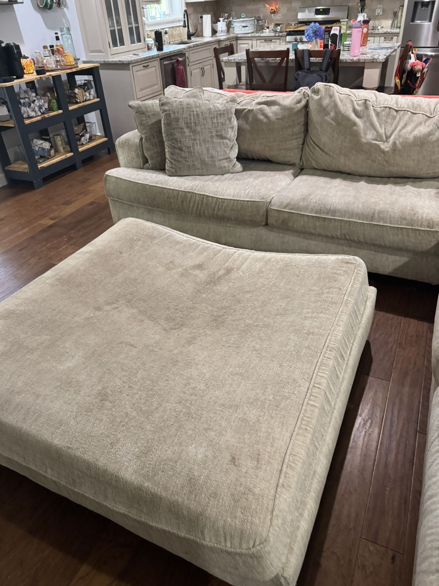 Super Comfortable Section Couch With Ottoman! 