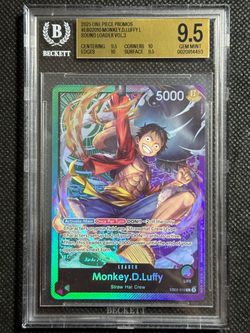 Monkey D. Luffy 2025 One Piece ENGLISH Sound Loader Vol 3 Promo BGS 9.5 GEM MINT