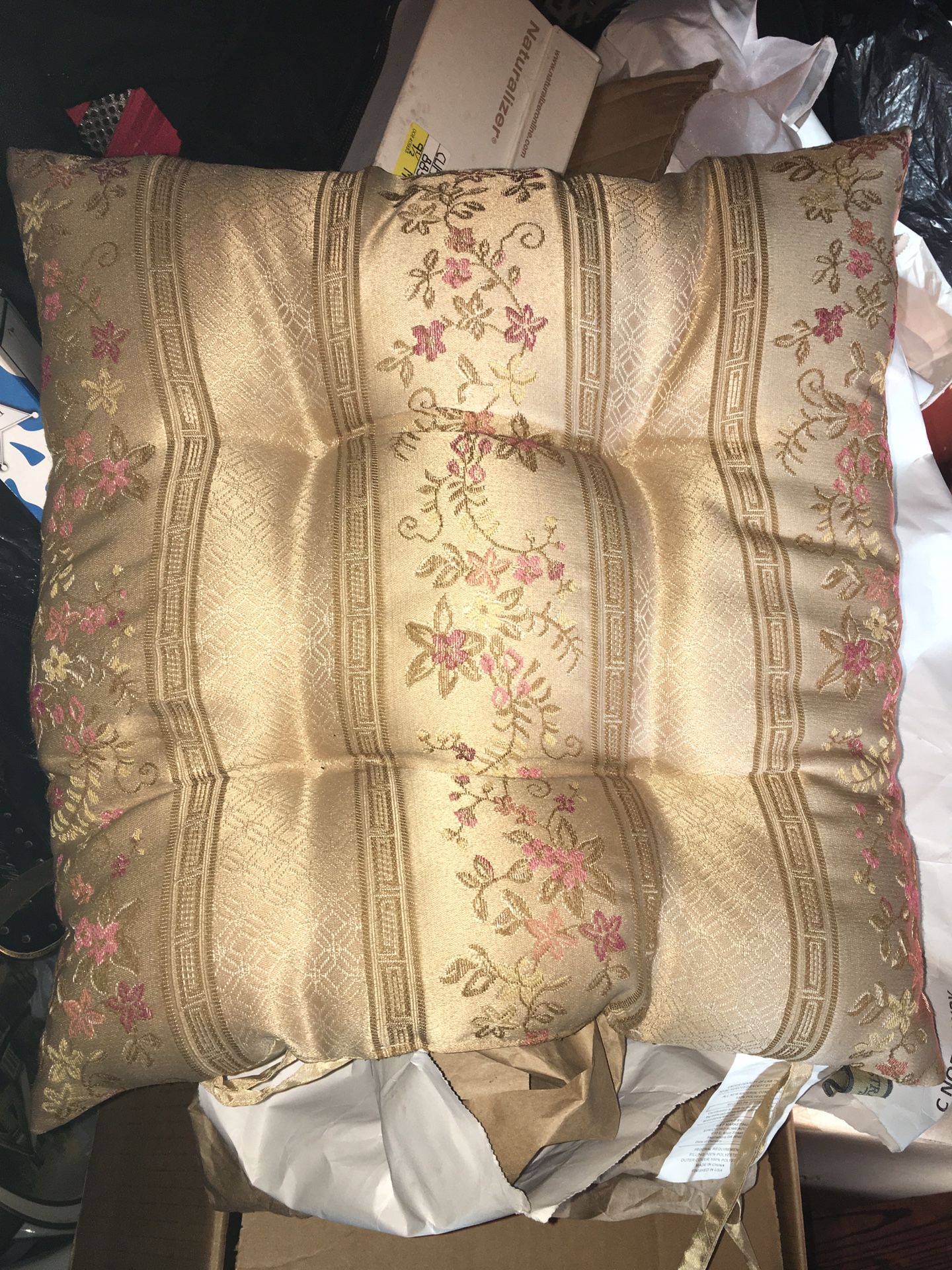 2 nice silky chair cushions