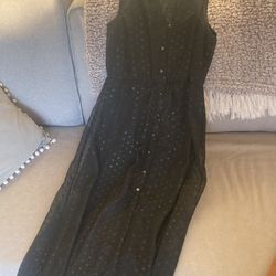 Black full-length dress