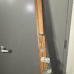 vintage wooden artist's easel or a related adjustable woodworking stand,