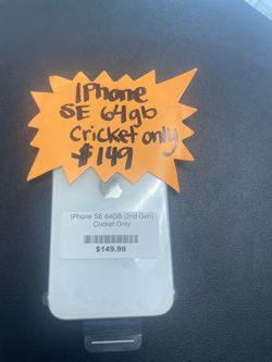 iPhone SE 64GB 2nd Gen cricket Only