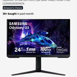 Samsung 24" Monitor, New