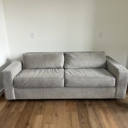 Velvet West Elm Pull Out Couch