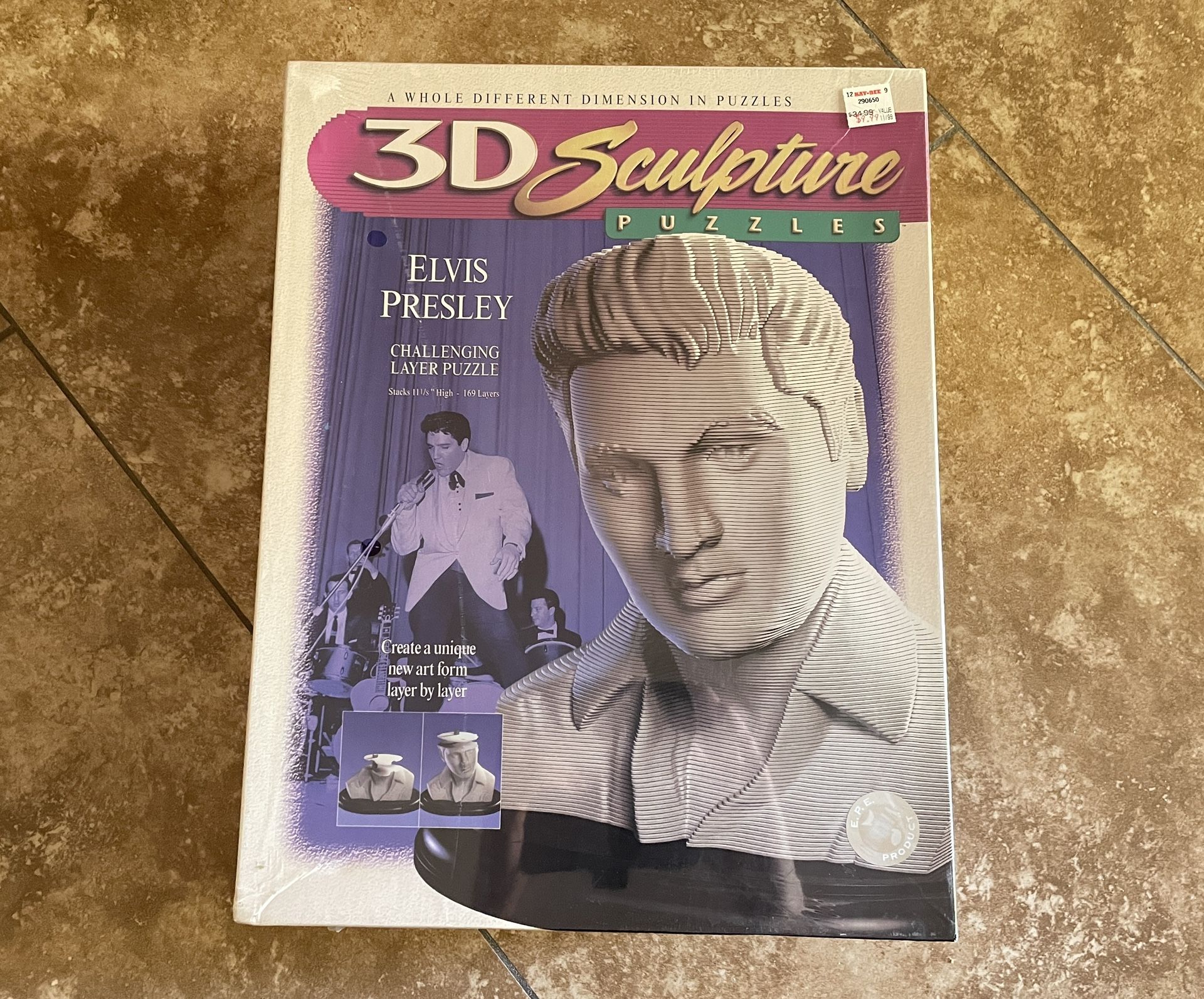 Elvis Head 3D Puzzle