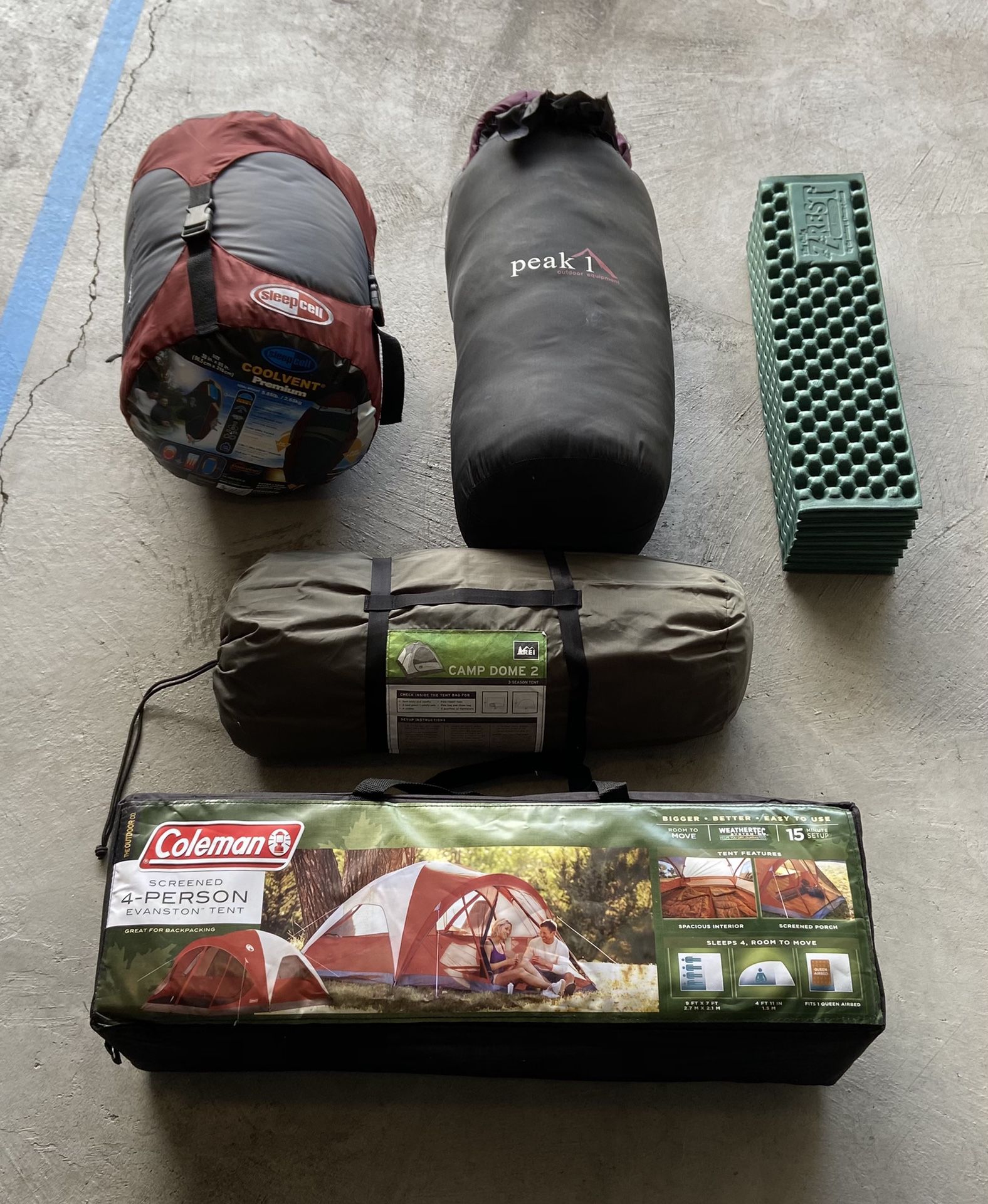 Camping gear: will sell separately or as a bundle