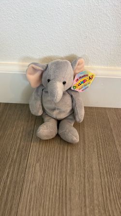 🐘 Vintage Kellytoy Beanpals Elephant Plush